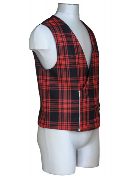 GILET LAINE DOUBLÉ SOIE HIGHLANDER