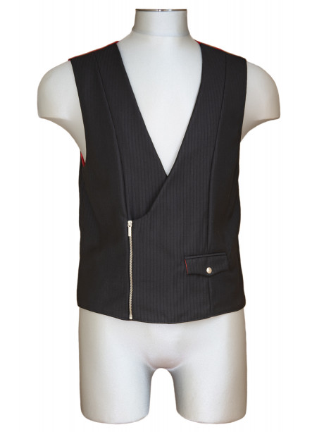 GILET LAINE DOUBLÉ SOIE MATRIX