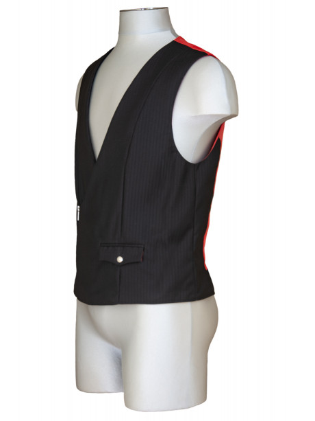 GILET LAINE DOUBLÉ SOIE MATRIX