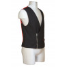 GILET LAINE DOUBLÉ SOIE MATRIX